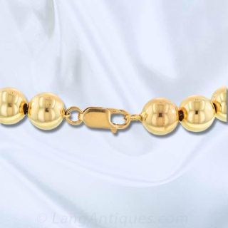 Gold Bead Necklace