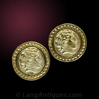 Gold Coin Earrings 
