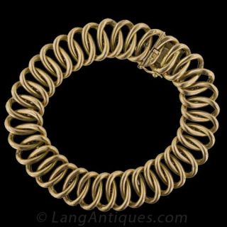 Gold Oval Link Bracelet