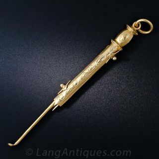 Gold Utility Tool Pendant