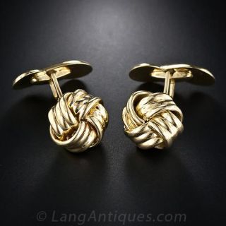 Golden Knot Cufflinks