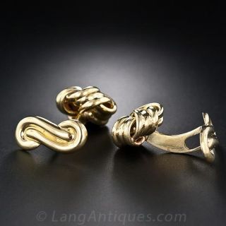 Golden Knot Cufflinks