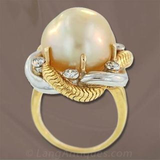Golden Pearl Ring from Tiffany & Co.