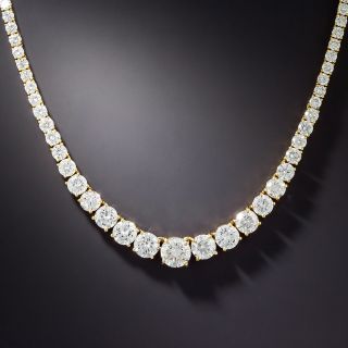 Graduated Diamond Rivière Necklace - 1