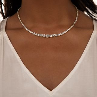 Graduated Diamond Rivière Necklace