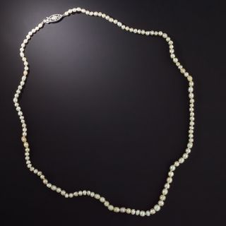 Graduated Natural Pearl Strand - GIA - 1