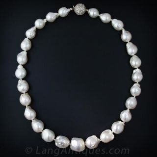 Graduated South Sea Pearl Necklace