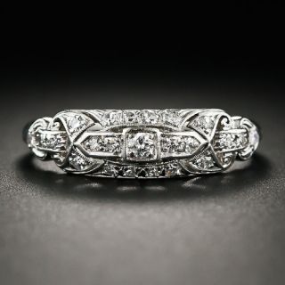 Granat Bros. Art Deco Platinum and Diamond Wedding Band