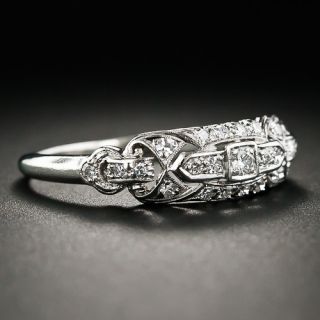 Granat Bros. Art Deco Platinum and Diamond Wedding Band