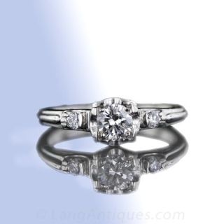 Diamond Engagement Ring 1950s