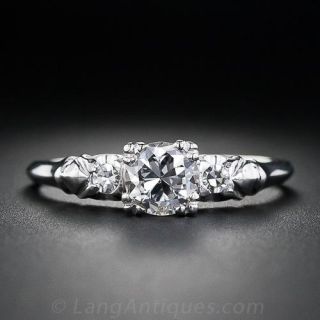 Granat Brothers .50 Carat  Vintage  Diamond Engagement Ring