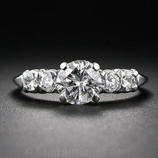 Granat Brothers .95 Carat Vintage Diamond Engagement Ring