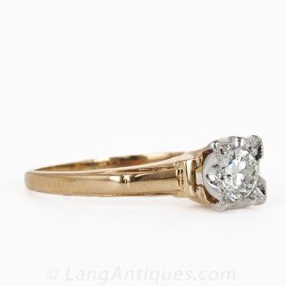 Granat Brothers Diamond Engagement Ring Circa 1940's