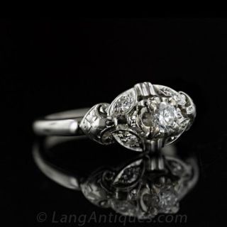 Granat Brothers Diamond Engagement Ring, Circa 1950's