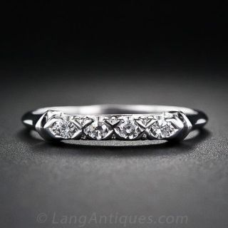 Granat Brothers Vintage Diamond Wedding Band