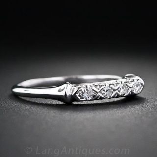 Granat Brothers Vintage Diamond Wedding Band
