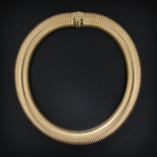 Grand Mid-Century Spring Necklace - 5
