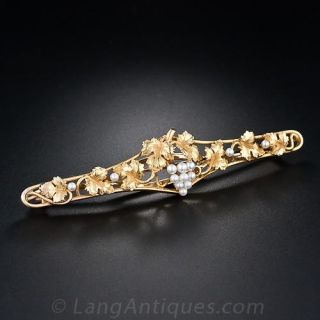 Grapevine Motif Hair Barrette