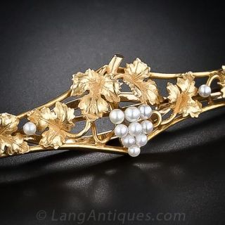 Grapevine Motif Hair Barrette