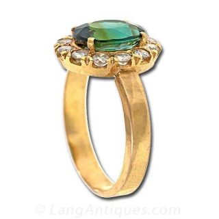 Green Tourmaline Ring