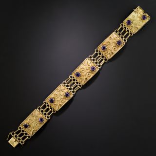 Groovy Amethyst Link Bracelet - 3