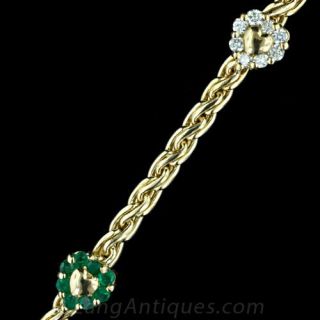 Gucci Emerald and Diamond Bracelet Main View