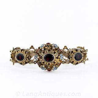 Guilded Silver Austro-Hungarian Style Bracelet, Netherlands