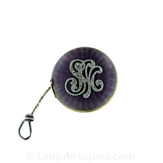 Guilloche Enamel Keychain