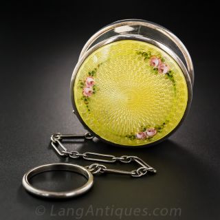 Guilloche Enamel Pillbox