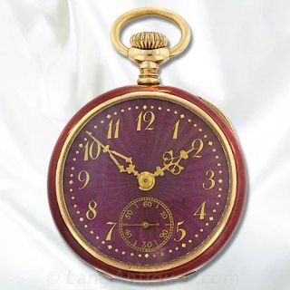 Guilloche Enamel Pocket Watch