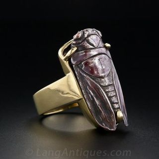 Gump's Shakudo Cicada Ring
