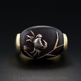 Gump's Shakudo Crab Ring