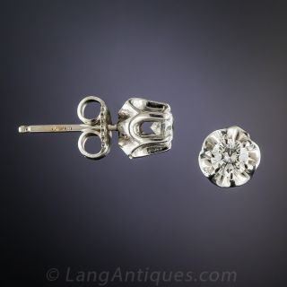 Half Carat Diamond Stud Earrings