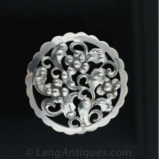 Hand Wrought KALO Sterling Brooch Main View