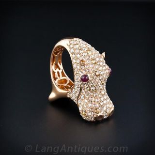 Happy Hippo Ring