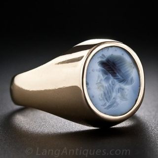 Hard Stone Intaglio Ring