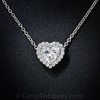 Heart-Shape Diamond Necklace