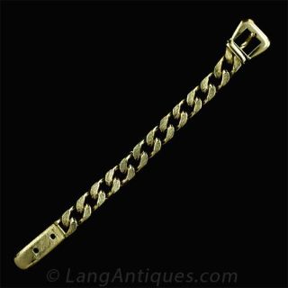 Heavy-18-Karat-Yellow-Gold-Buckle-Bracelet-Main-View