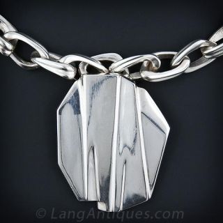 Heavy Silver Chain and Pendant
