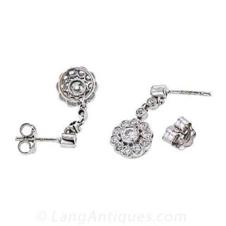 Heirloom Diamond Drop Earrings