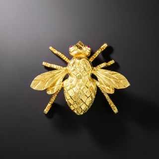 Herbert Rosenthal Golden Bee Brooch - 2