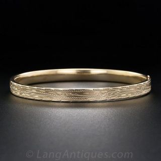 Hollow Engraved Bangle Bracelet