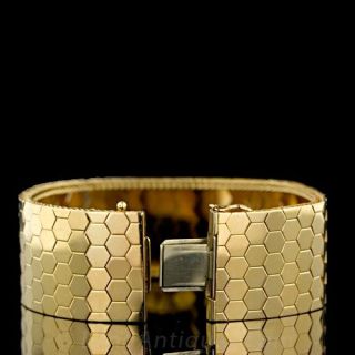 Honeycomb Gold Bracelet