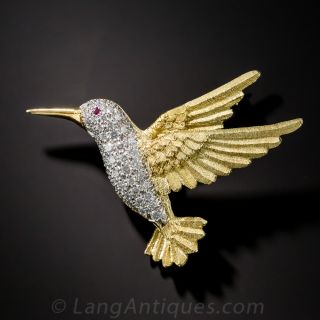Hummingbird Pin by Craig Drake