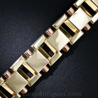 Hungarian Retro 14k Two-Tone Bracelet


