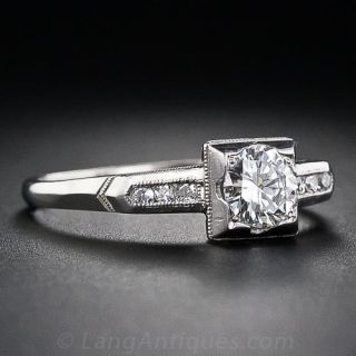 Illusion Diamond Engagement Ring