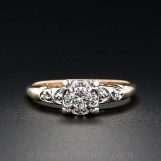 Illusion Head Diamond Engagement Ring
