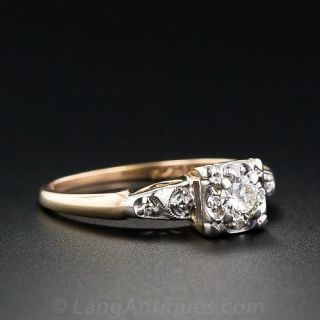 Illusion Head Diamond Engagement Ring