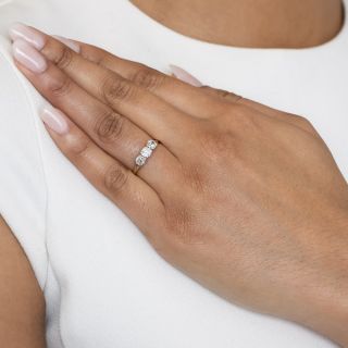 Victorian-Style Three-Stone Diamond Ring by Jabel