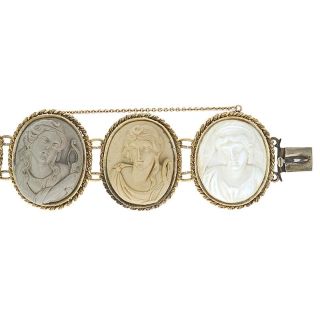 Impressive Lava Cameo Bracelet
